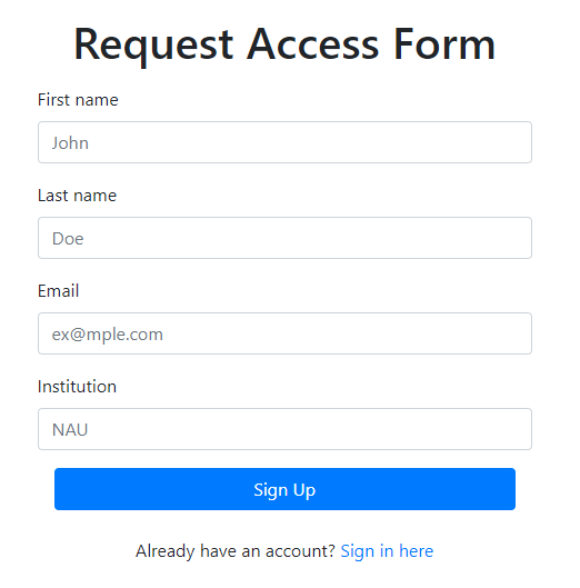 Request Access Form